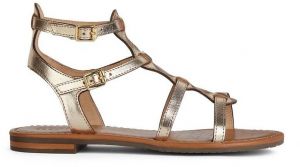 Kožené sandále Geox D SOZY S dámske, zlatá farba, D45LXB 00077 C2005
