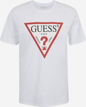 Tričká s krátkym rukávom pre mužov Guess - biela