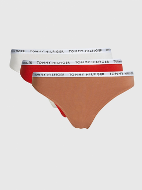 Nohavičky pre ženy Tommy Hilfiger Underwear - hnedá, červená, béžová