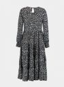 Čierne vzorované midišaty Hailys galéria