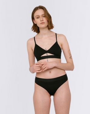 Organic Basics Soft Touch Thong Black