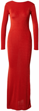 Misspap Večerné šaty  hrdzavo červená