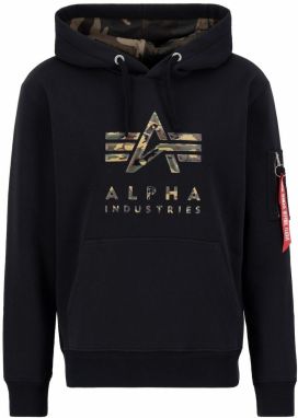 ALPHA INDUSTRIES Mikina  hnedá / kaki / červená / čierna