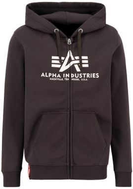 ALPHA INDUSTRIES Tepláková bunda  hnedá / šedobiela