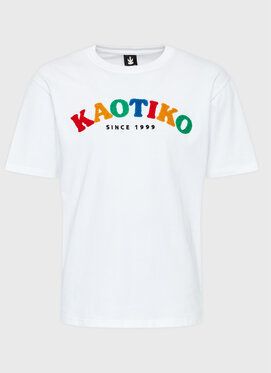 Kaotiko Tričko Yona AL004-01-G002 Biela Relaxed Fit