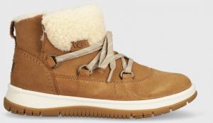 Semišové snehule UGG Lakesider Heritage Lace hnedá farba, 1143836