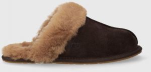 Semišové papuče UGG W SCUFFETTE II Scuffette II hnedá farba, 1106872 BCDR