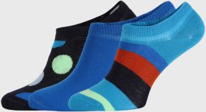 3 PACK ponožiek Happy Socks Stripes No Show