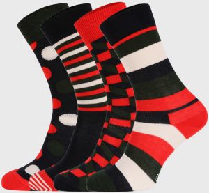 4 PACK ponožiek Happy Socks Holiday