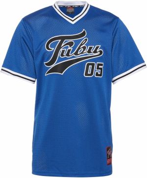 FUBU Tričko 'Varsity'  kráľovská modrá / čierna / biela