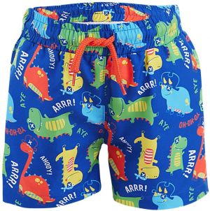 Denokids Dinosaur Boys Navy Blue Sea Shorts Swimsuit.