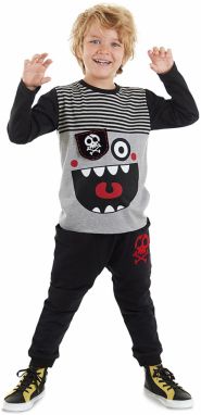 Denokids Striped Pirate Boys T-shirt Trousers Suit