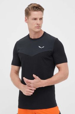 Športové tričko Salewa Lavaredo Hemp čierna farba, jednofarebné