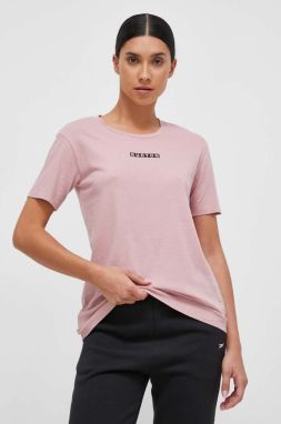 Bavlnené tričko Burton dámsky, ružová farba