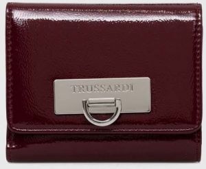 Peňaženka Trussardi dámsky, bordová farba