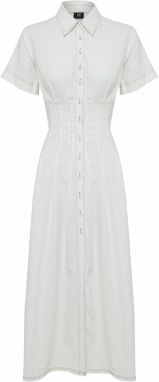 REUX Košeľové šaty 'GRAYSEN'  biela
