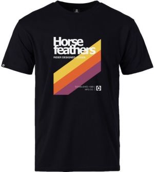 Horsefeathers VHS Pánske tričko, čierna, veľkosť