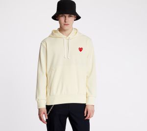 Comme des Garçons PLAY Hoodie Ivory