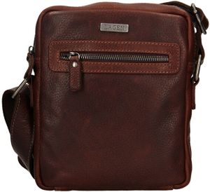 Lagen Pánska kožená crossbody taška blc/4428/21/a cognac