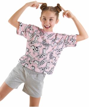 mshb&g Unicorn Gang Girls Kids T-Shirt Shorts Set