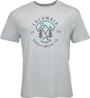 Columbia M RAPID RIDGE GRAPHIC TEE Pánske tričko, sivá, veľkosť