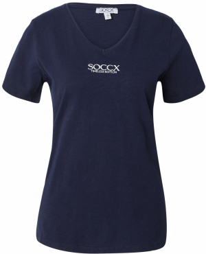 Soccx Tričko  námornícka modrá / biela