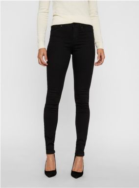 Čierne slim fit rifle VERO MODA Tanya