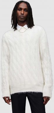 Vlnený sveter AllSaints Kosmic béžová farba