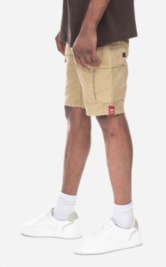 Bavlnené šortky Alpha Industries Ripstop Jogger Short 106250.14-beige, béžová farba