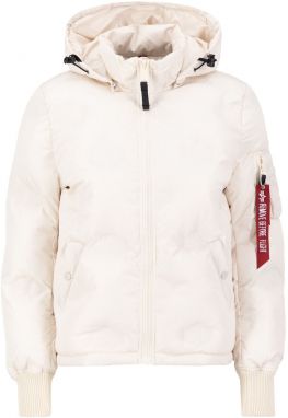 ALPHA INDUSTRIES Zimná bunda  béžová / krémová / biela