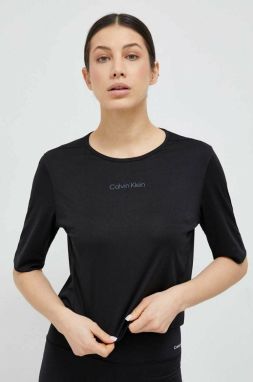 Tréningové tričko Calvin Klein Performance Essentials čierna farba