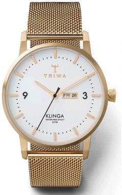 Triwa Ivory Klinga Gold Mesh