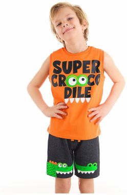 Denokids Crocodile Boy's T-shirt Shorts Set