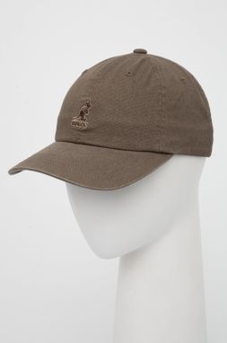 Bavlnená čiapka Kangol K5165HT.SM094-SM094, zelená farba, s nášivkou