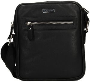 Lagen Pánska kožená crossbody taška blc/4437/21 black