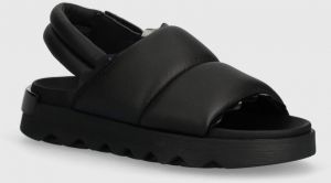 Kožené sandále Sorel VIIBE SLINGBACK dámske, čierna farba, 2069941010