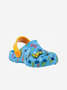 Coqui Little Frog Blue Boys Patterned Slippers - Boys