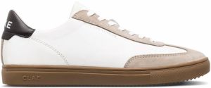 Clae Deane White Leather Grey Dark Gum