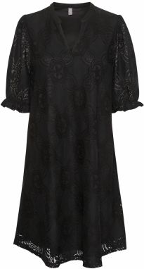 CULTURE Košeľové šaty 'Olu'  čierna