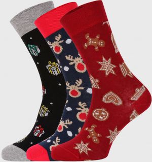 3 PACK vianočných ponožiek Debox
