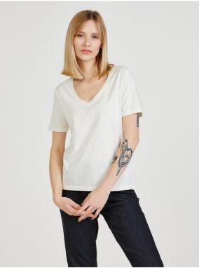 Cream Basic T-Shirt JDY Farock - Women