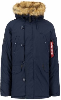 ALPHA INDUSTRIES Zimná parka 'Exporer'  tmavomodrá / červená / biela