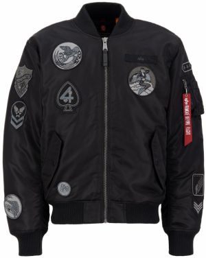 ALPHA INDUSTRIES Prechodná bunda  zmiešané farby / čierna