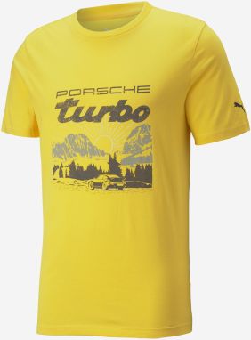 Žlté pánske tričko Puma Porsche