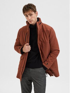 Selected Homme Prechodná bunda Cam Teh 16086145 Hnedá Regular Fit