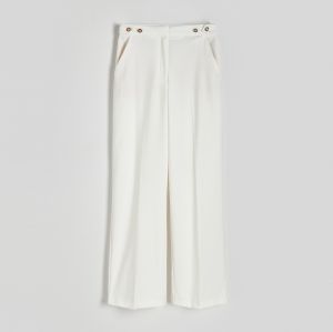 Reserved - Ladies` trousers - Biela