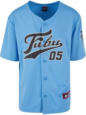 FUBU Košeľa 'Varsity'  krémová / svetlomodrá / červená / čierna