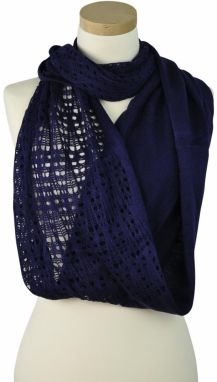 Art Of Polo Woman's Scarf Sz997-5 Navy Blue