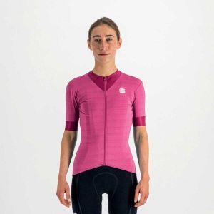 Sportful KELLY W SHORT SLEEVE JERSEY Dámsky cyklistický dres, ružová, veľkosť