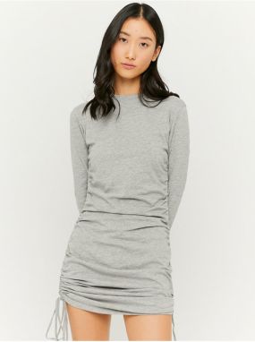 Light Grey Sheath Minidress with Drawstring On Hips TALLY WEiJL - Ladies